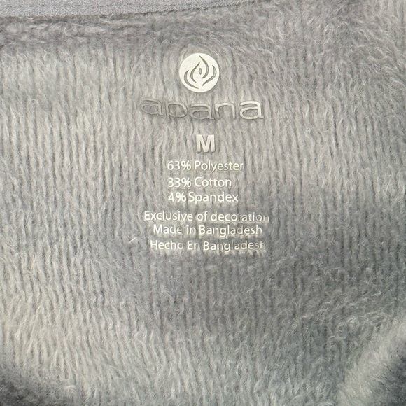 Apana Crossover Mock Neck Pullover Sweatshirt In Cosmic Dust Size Medium - Picture 5 of 8